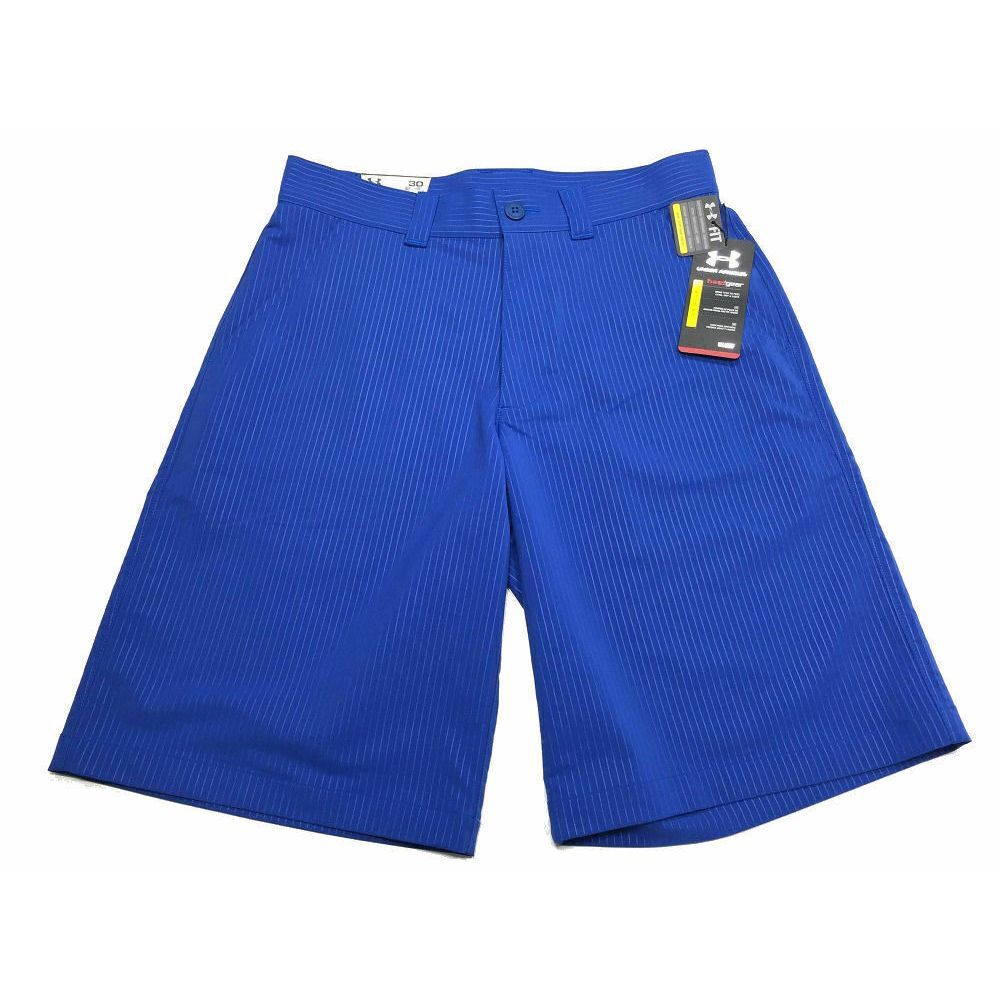 NWT Under Armour UA Golf Shorts 30 Loose Flat Front Blue Heatgear Mens $55
